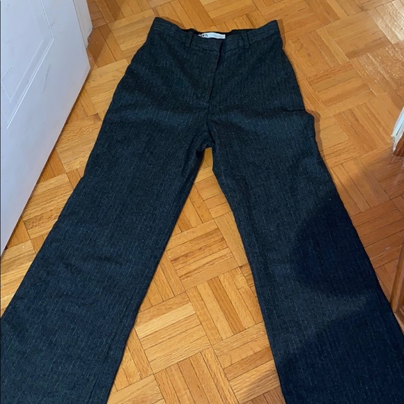 Zara pinstripe grey wool pants - Picture 6 of 15
